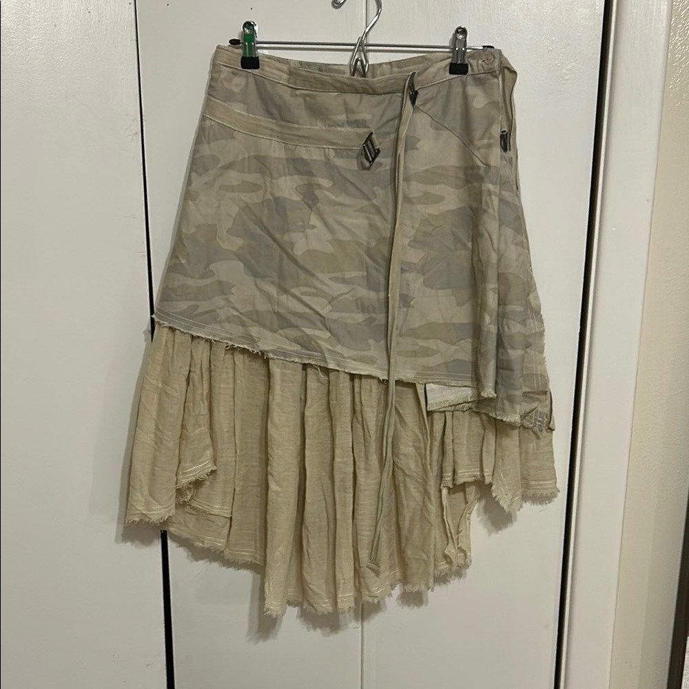 Camouflage Asymmetrical Skirt from France!